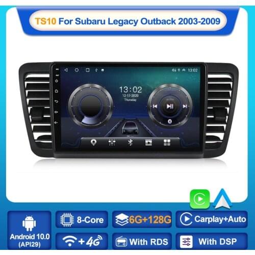 MEKEDE Android 10.0 For Subaru Outback 3 Legacy 4 2003 - 2009 Car Radio Multimedia Video Players Android Auto CarPlay 2 din dvd