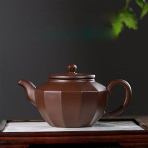260ml China Yixing Purple Sand Teapot Handmade Kung Fu Tea Set Boutique Ore Beauty Tower Master Handmade Tea Accessories Teapot