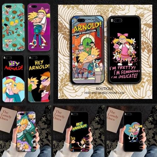 Heys Cartoon Arnold Phone case For Xiaomi Mi Max Note 3 A2 A3 8 9 9T 10 Lite Pro Ultra black fashion prime art cover trend coque