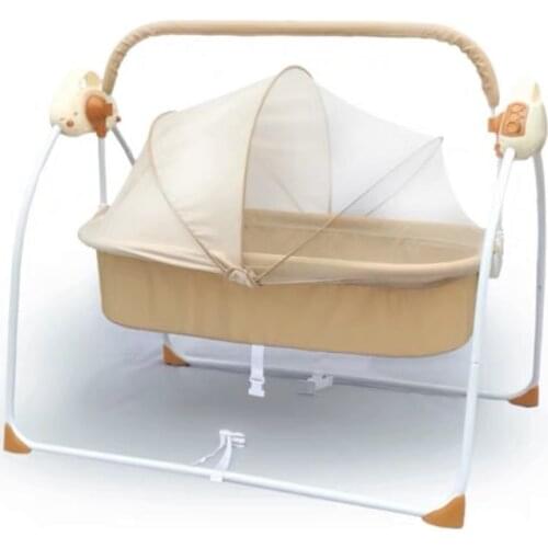 Baby Electric Shakingbed Cradle Rocking Chair Smart Bassinet Bluetooth Music Newborn Sleeping Baby Crib Baby Swinging Beds