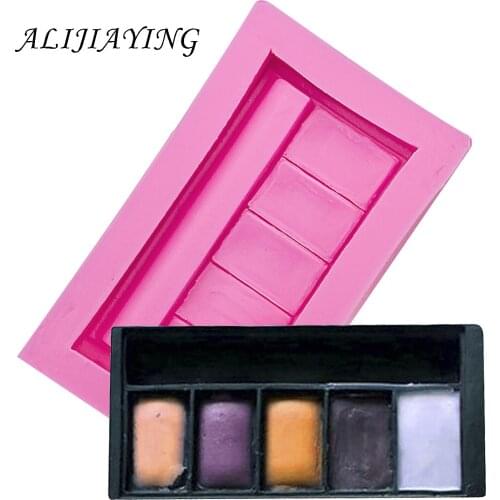 Girl makeup tools polymer clay silicone mold Sugarcraft baking tools for cakes dessert decorators moulds D0065