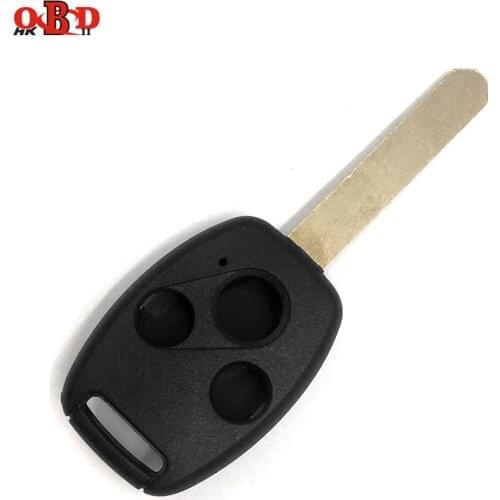 Wholesale 10pcs,3 Buttons Key Case Shell for Honda Cr-V Civic Insight Ridgeline without chip groove+logo