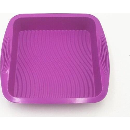 Square Shape 26.5*24.5*5cm Large Silicone Baking Cake Mold DIY Toast Bread Pans Cake Dishes Tray ZA5882
