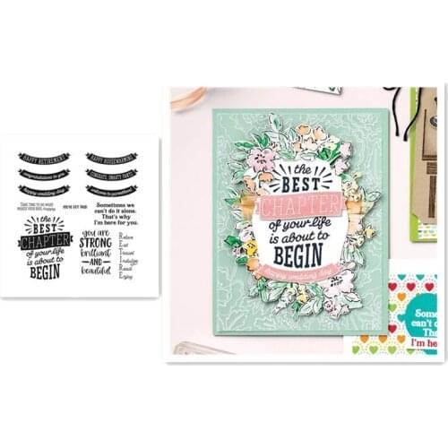 Best Chapter Metal Cutting Dies and Stamps Stencils for DIY Scrapbooking Decorative Embossing DIY Paper Cards New Arrival 2021