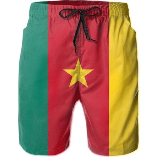 Cameroon Flag Mini Skirt Cameroun Dress Mens Beach Shorts Funny Graphic R333 Tees Eur Size