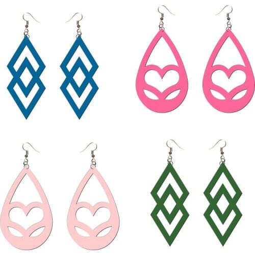 New Earrings, pendant Wooden die Scrapbooking C-1443 Cutting Dies Multiple sizes