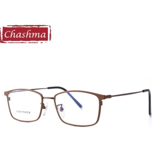 Men Optical Glasses Frame Pure Titanium Flexible Light Eyewear Fashion Eye Glasses for Prescription Lenses Transparent