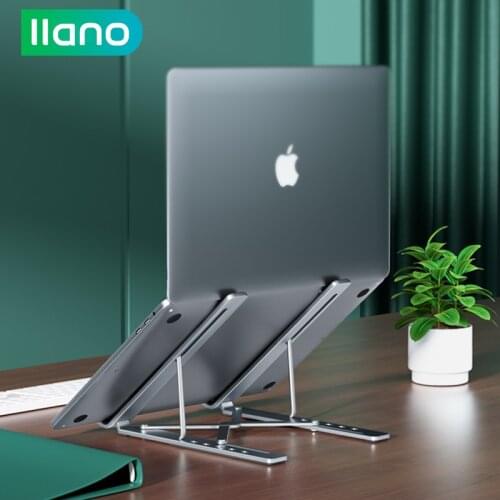 LLANO Portable pink Laptop Stand Foldable 8 Adjustable Notebook Bracket Computer Cooling Holder Riser for 11-15.6inch All laptop