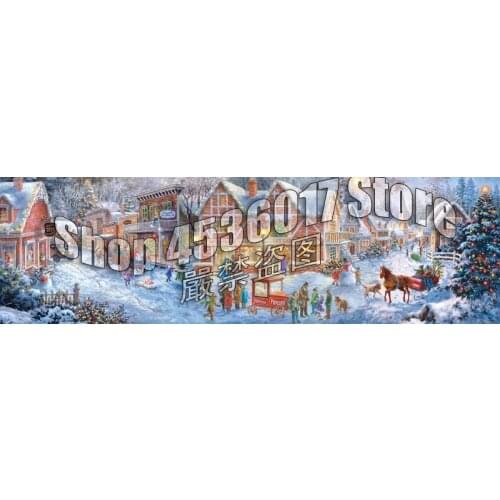 Christmas Village Diamond Painting Cross Stitch Diamond Embroidery 5D Diy Diamond Mosaic landscape Picture Full Rhinestones Gift