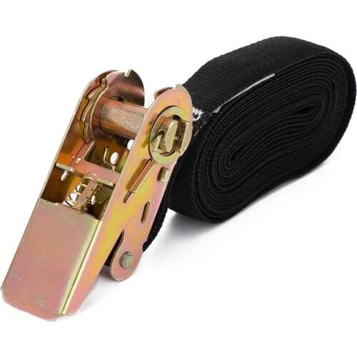 Heavy Duty Ratchet Buckle Kayak Accessories Tie Down Strap 1500 lbs Breaking Strength Truck Cargo Surfboard Canoe Lashing Strap