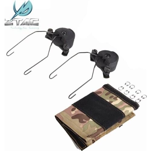 Z Tactical Military EX Bump Helmet Rail Adapter Softair Peltor Sordin Headset Holder Ztac Airsoft Headphone Accessories Z150