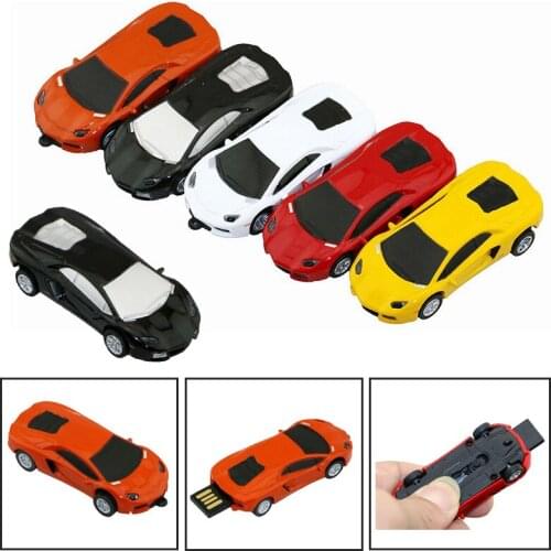 Usb Flash Drive Memory 64GB Usb 2.0 Metal High Speed Sports Car Usb Stick 4GB 8GB Pen Drive 16G 64GB Roadster Pendrive 32GB Gift