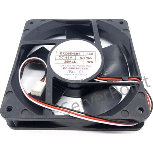 Brand new for E1225E48B1 DC 48V 0.170A 9-wire cooling fan