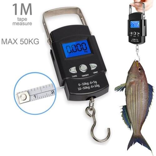 Weighing Scale Hand LCD Electronic Digital Travel Fish Luggage Travel Electronic Hanging Hook Weighting Attachment Hook 20JAN23