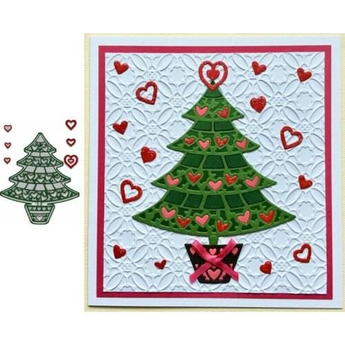 Adorable Christmas Tree Decorative Crafts Embossing Die Cuts Xmas Tree Metal Cutting Dies New 2020 Diy Scrapbooking Photo Album