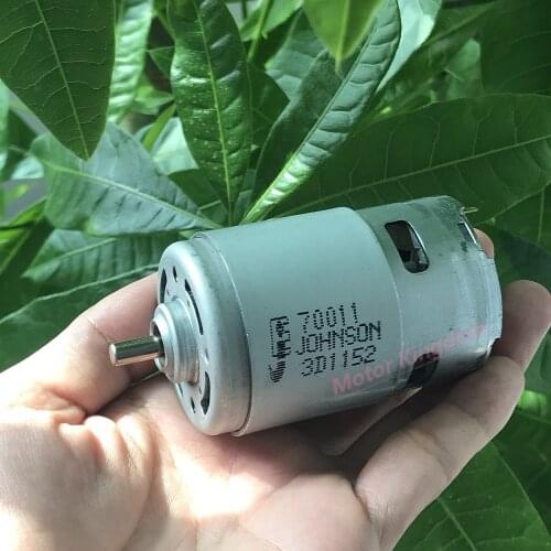 JOHNSON 70011 RS-775 DC 12V 18v 24v 15000RPM High Speed Electric Drill Garden Tool Motor 5mm Shaft with Cooling Fan