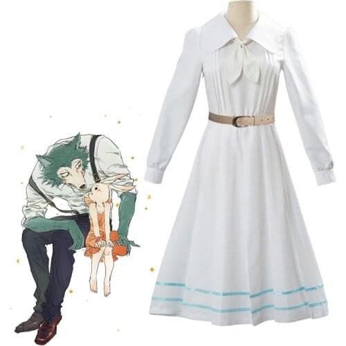 Anime Beastars Haru Cosplay Costume Lolita Haru Dress Skirt Women School Uniform White Rabbit Girls Japanese Uniform Outfit