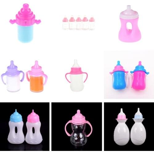 1/2/3/5pcs Milk Bottle Nipple Fuuny Baby NewBorn Doll Accessories Doll Feeding-Bottle For BJD 43cm/ 18inch Doll