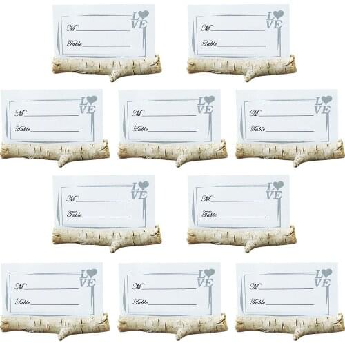 10PCS Wedding Table Number Stand Table Card Holder Wedding Place Card Holder Creative Branch Number Card Holder with Card