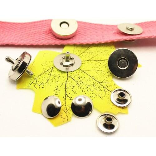 10Pcs Silver 14mm 18mm Original cap Magnetic Snap Fasteners Clasps Buttons Handbag Purse Wallet Craft Bags Parts Accessories