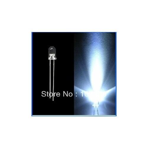 1000pcs/lot free shipping!!! 3mm flashing white LED(10000 mcd)3mm blinking white 3mm water clear led