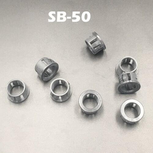 15pcs SB-50 50mm Dia Computer Case Wire Panel Mount Hole Black Cable Hose Pipe Plastic Harness Protective Snap Bushing Grommet