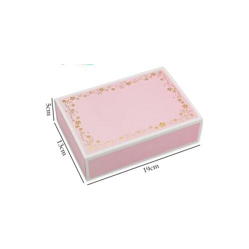 19*13*5cm Pink bronzing box Gift Box Candy Food box Wedding Gift Packag Christmas Party Decor Supplies