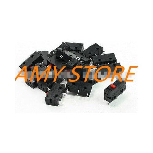 20pcs 125VAC 5A Red Push Button Actuator Momentary Mini Microswitch 3-Pin SPDT KW11
