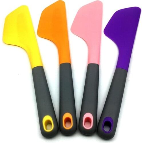 2021Food Grade Silicone Scraper Multifunctional Baking Tool High Temperature Resistant Cooking Scraper Multicolor Kitchen Gadget