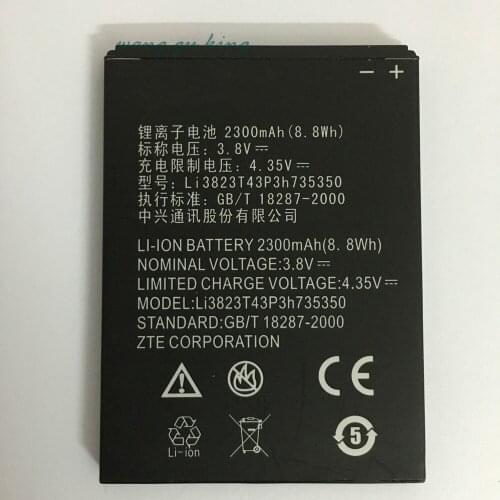 3.8V 2300mAh Li3823T43P3h735350 For ZTE Q802T Geek V975 U988S N986 V976 N976 Battery