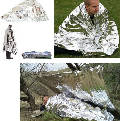 Winter Curtain Military Blanke Emergency Thermal Blanket Outdoor WaterProof Survival Rescue Blanket Foil Thermal Space First Aid