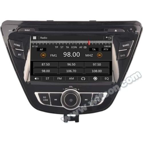 7" Car DVD for Hyundai Elantra/Avante 2014-2015 with Tire Pressure Monitoring System Support & Front DVR Camera Support