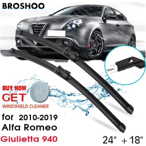 Car Wiper Blade Front Window Windscreen Windshield Wipers Blades Auto Accessories For Alfa Romeo Giulietta 940 24"+18" 2010-2019