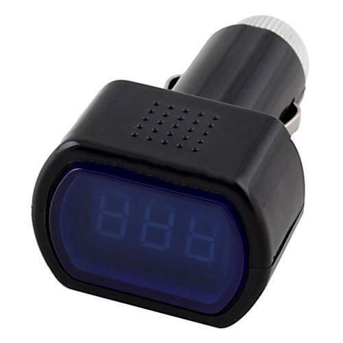Digital LCD Cigarettes Lighter Voltage Panel Meter Monitor Car Volt Voltmeter LED Display Practical Car Voltmeter Easy to Use