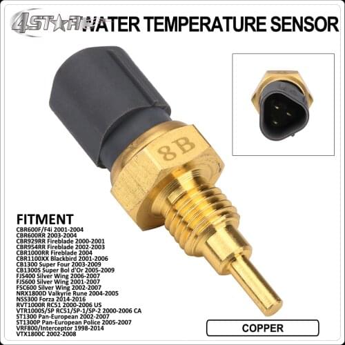Motorbike Water Temperature Sensor For HONDA CBR600F CBR600RR CBR929RR CBR954RR CBR1000RR CBR1100XX CB1300 FJS FSC NRX RVT VRF
