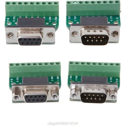 DB9 Male/Female D-SUB Adapter Plate Connector RS232 Serial To Terminal Board Signal Module F19 21 Dropshipping
