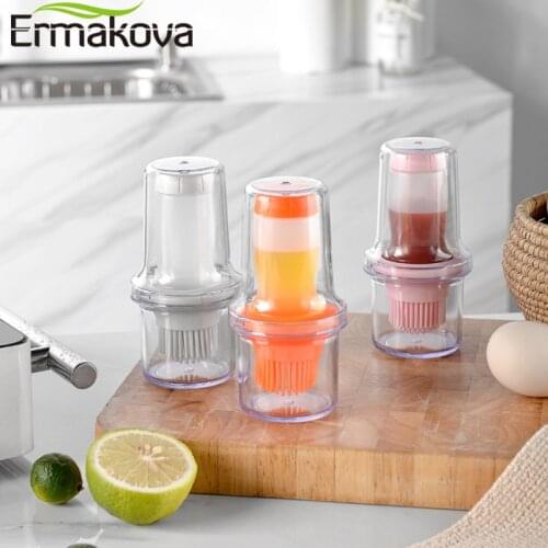 ERMAKOVA Silicone Oil Brush Bottle High Temperature Barbecue Brush Baking Tools Kitchen Oil Bottle Brush Kitchen Tool