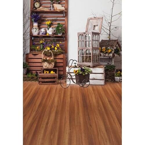 Photography Backdrops Green House Garden Flowers 3D Backgrounds for Studio Photo Shoot Vinyl Cloth Party Backdrop Photocall