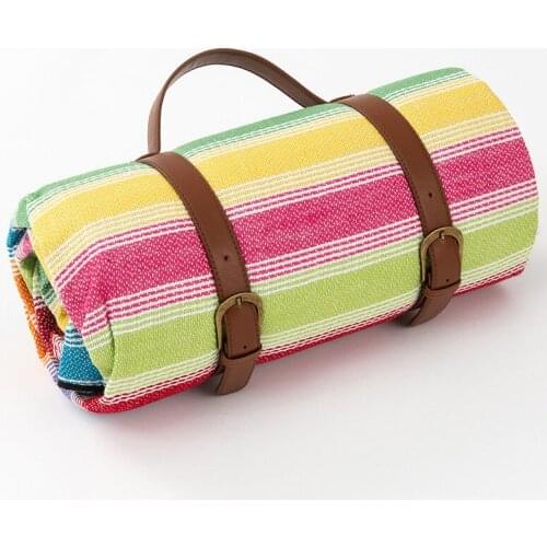 Camping Mat Thick Leather Straps Picnic Mat Outdoor Storage Picnic Mat Hiking Camping Damp Proof Mat Picnic Cloth Waterproof