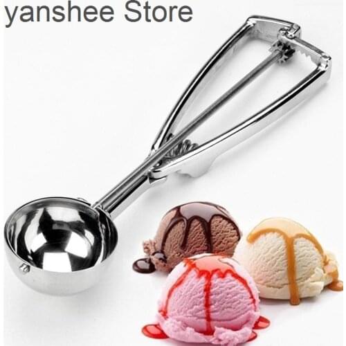 Shi Yuxin kitchen ice cream potato spoon stainless steel spring handle kitchen accessories wholesale 3 sizes to choose from