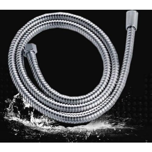 Hot Flexible Stainless Steel Corrugated Shower Hose 1m / 1.5m / 2m Plumbing Hose Connector Bath Products Bathroom Accessories