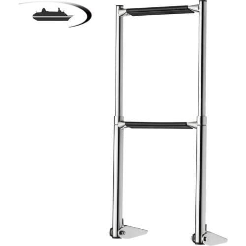 Marine Boat Accessories Marine Stainless Steel Telescoping 2 Step Ladder Upper Swim Platform Boat Yacht