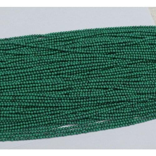 Newly green calaite stone turquoises 2mm 3mm fashion round loose beads diy Jewelry making 15" B448