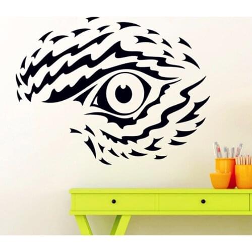 New- Eagle Eye Wall Sticker American Symbol Animals Vinyl Decal Home Room Interior Decoration Waterproof High Quality Mural