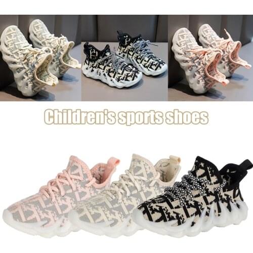 Newly Kids Breathable Sneakers Non-slip Wear-resistant Outdoor Running Athletic Bowling Sports Shoes for Boys Girls