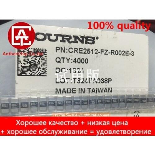 10pcs real orginal new CRE2512-FZ-R002E-3 imported chip alloy resistor 2512 R002 0.002R 1% 3W