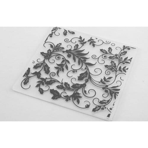 Plastic Embossing Folder Template DIY Scrapbook Photo Album Card Craft DIY Vine E56C