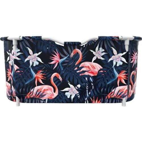 Portable Bathtub Large Foldable Soaking Bathing Tub For Adults Freestanding Non-Inflatable Hot Bathtub Spa Foldable Basin