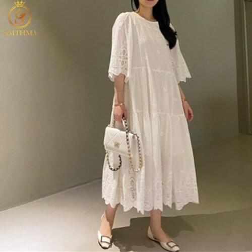 SMTHMA Loose Summer Dresses