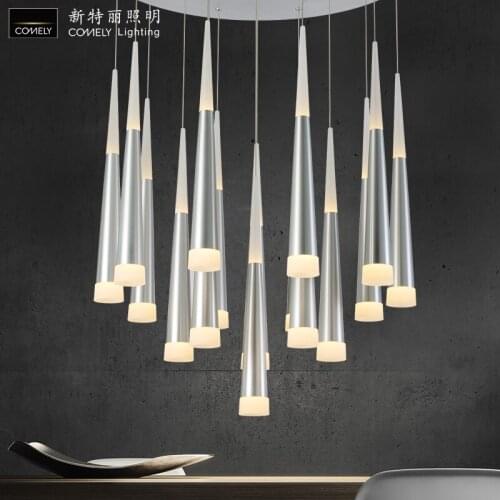 1pc Modern Led Long Tube Pendant Lights Simple Nordic Restaurant/dinning Room/bar Cylindrical Pendant Lamps pendant lights